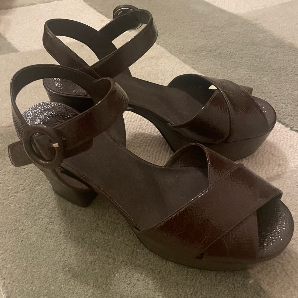 Jeffrey Campbell Brown Platform Sandals